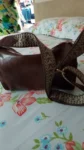 Vintage PU Leather Boston Women Small Handbag photo review