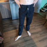 Men's Streetwear Denim Jogger Pants photo review