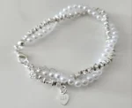 Partial Pearl Knots Sterling Silver Chain Link Bracelet photo review