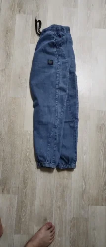 Men's Streetwear Denim Jogger Pants photo review