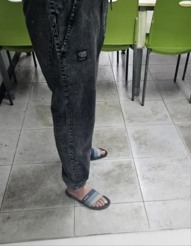 Men's Streetwear Denim Jogger Pants photo review