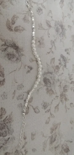 Blue Zircon Pearl Bracelet photo review