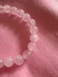 Pink Crystal Beads Single Circle Lucky Peach Blossom Jewelry Gift photo review