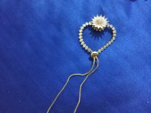 Beautiful Sunflower Necklace Ring Bracelet Charm photo review