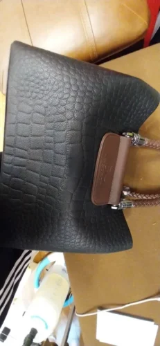 Brand Leather 3 Layers Alligator Crossbody Bag photo review