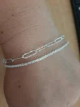 Partial Pearl Knots Sterling Silver Chain Link Bracelet photo review