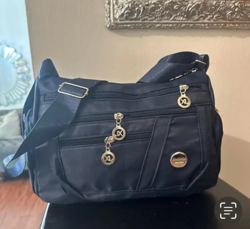 Waterproof Oxford Multi-Zipper Shoulder Bag photo review