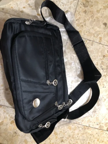 Waterproof Oxford Multi-Zipper Shoulder Bag photo review