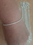 Partial Pearl Knots Sterling Silver Chain Link Bracelet photo review