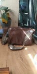 Vintage PU Leather Boston Women Small Handbag photo review