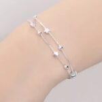 kf-Sca73a43355ba46d2a6ab659b717edf5aN-925-Sterling-Silver-Bead-Chain-Bracelets-For-Women-Korean-Sweet-Double-Layer-Beautiful-Stars-Bracelets-Original