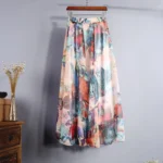 kf-H1efc8e748265438f9e4c67da11d47970U-Floral-Printed-Bohemian-Women-Retro-Style-Graceful-Chiffon-Temperament-Long-Skirts-Summer-Beach-High-Waist-Casual