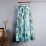 kf-H1efc8e748265438f9e4c67da11d47970U-Floral-Printed-Bohemian-Women-Retro-Style-Graceful-Chiffon-Temperament-Long-Skirts-Summer-Beach-High-Waist-Casual