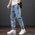 kf-S70ebd6dda5e34c838df525e102687a5fj-Spring-Summer-Black-Blue-Cargo-Jeans-Men-Streetwear-Denim-Jogger-Pants-Men-Baggy-Harem-Jean-Trousers