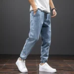 kf-S70ebd6dda5e34c838df525e102687a5fj-Spring-Summer-Black-Blue-Cargo-Jeans-Men-Streetwear-Denim-Jogger-Pants-Men-Baggy-Harem-Jean-Trousers