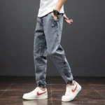 kf-S70ebd6dda5e34c838df525e102687a5fj-Spring-Summer-Black-Blue-Cargo-Jeans-Men-Streetwear-Denim-Jogger-Pants-Men-Baggy-Harem-Jean-Trousers