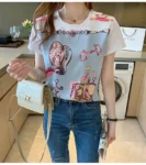 kf-Sf02a76a0be6245b6a62941c89b75fa68s-Young-Style-Casual-Summer-Printing-Women-s-Pure-Cotton-Round-Neck-Short-Sleeved-Loose-Fitting-Fashion