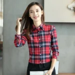 kf-S0fb64d5aab244aa397256304cd016a6f3-2023-New-Fine-Cotton-Plaid-Shirt-Female-College-Style-Women-s-Blouses-Long-Sleeve-Flannel-Shirt