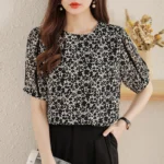 kf-Sbe1a850fc7e2402e9852b3605ff32f3aH-Women-Summer-Simplicity-Elegant-Floral-O-neck-Short-Sleeve-Shirts-Women-Clothes-Casual-All-match-Appear