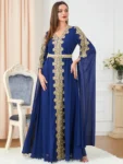 kf-S735be115c23a4424bc4e205920b26915P-Djellaba-Marocaine-Two-Piece-Muslim-Dress-Chiffon-Print-Belted-Kaftan-Ramadan-Gown-Abayas-Islamic-Cloth-Turkish