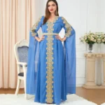 kf-S735be115c23a4424bc4e205920b26915P-Djellaba-Marocaine-Two-Piece-Muslim-Dress-Chiffon-Print-Belted-Kaftan-Ramadan-Gown-Abayas-Islamic-Cloth-Turkish