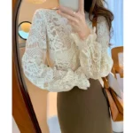 kf-Sf69ca564f323466fb4f4f2c75824eecal-Women-s-Clothing-2024-Spring-Autumn-Sexy-Hollow-Out-Lace-Chic-Vintage-T-shirts-Female-Casual