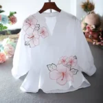 kf-S567d9d0b9bc54ac89200e67c6a2616d2r-Summer-New-Fashion-Artistic-Ladies-Short-Sleeved-V-neck-Shirt-for-Women-s-Loose-Sweet-Embroidered