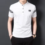 kf-S1d3c998aa5584e0694eb3cbfb16069e5X-Men-s-Fashion-Summer-POLO-T-shirt-Casual-Cotton-Breathable-Top-Stand-Up-Neck-Short-Sleeve