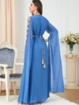 kf-S735be115c23a4424bc4e205920b26915P-Djellaba-Marocaine-Two-Piece-Muslim-Dress-Chiffon-Print-Belted-Kaftan-Ramadan-Gown-Abayas-Islamic-Cloth-Turkish