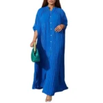 kf-Sd69582ee26834f5db94dee4e083f9c32L-Fashion-New-Press-Pleated-Dresses-Women-Spring-Autumn-Long-Sleeve-Single-breasted-Cardigan-Dress-Casual-Loose