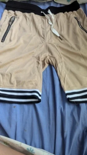 Men's Zippered Pocket Drawstring Shorts photo review