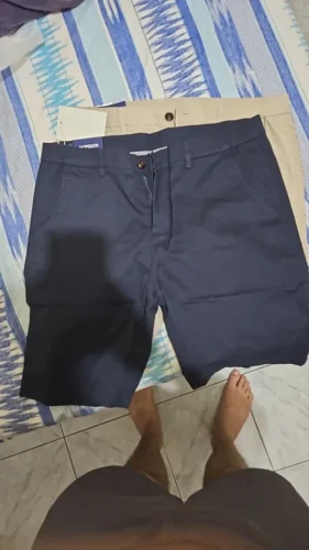 100% Cotton Solid Shorts for Men photo review