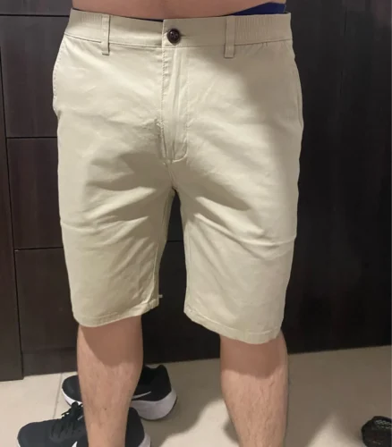 100% Cotton Solid Shorts for Men photo review