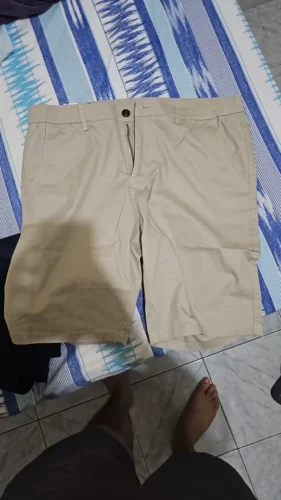 100% Cotton Solid Shorts for Men photo review