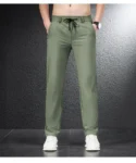 kf-Scdc05fc3cc7545f88b20aaa0856e2f2fo-2024-Summer-Soft-Ice-Silk-Fabric-Men-s-Thin-Casual-Pants-Korean-style-fashion-Straight-High